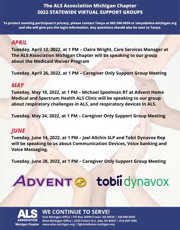 2022 Support Groups April - June